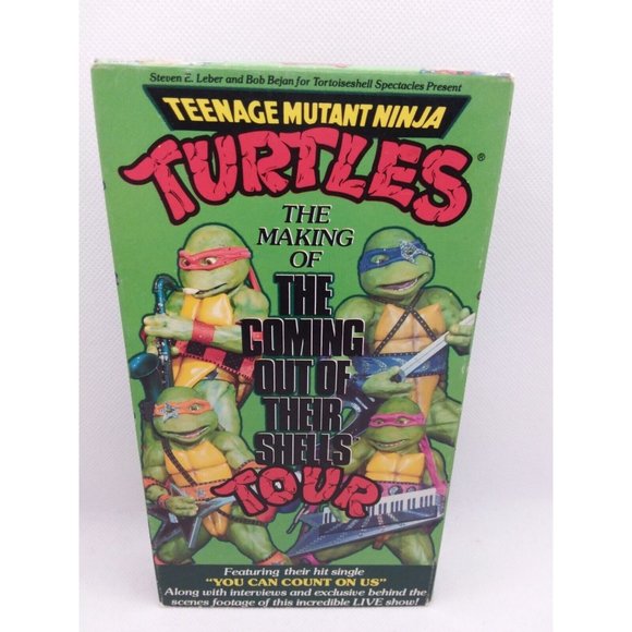 5 Teenage Mutant Ninja Turtles VHS Video Lot 80s Shredder Shrinking Turtles - Picture 4 of 12